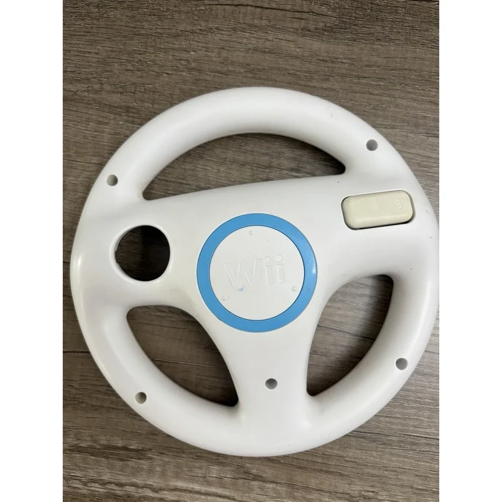 Nintendo‎ Wii Nunchuk Controller and Racing Wheel Bundle OEM Accessories
